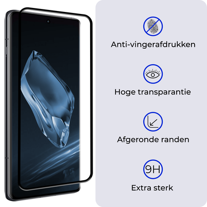 Forterra OnePlus 12R Screenprotector Gehard Glas - Full Screen