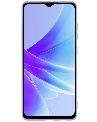 Forterra OPPO A57s Hoesje Siliconen Backcover Lichtgewicht - Lila
