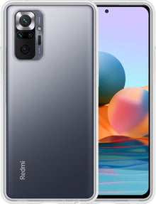 Forterra Xiaomi Redmi Note 10 Pro Hoesje Siliconen Backcover Lichtgewicht - Transparant