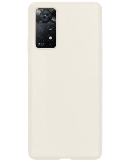 Forterra Xiaomi Redmi Note 11 Hoesje Siliconen Backcover Lichtgewicht - Wit