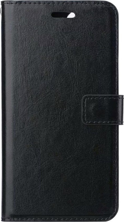 Forterra iPhone 12 Pro Max Hoesje Bookcase Cover met Kaarthouder - Zwart