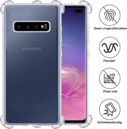 Forterra Samsung S10 Hoesje Shockproof Backcover Siliconen - Transparant