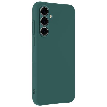 Forterra Samsung S24 FE Hoesje Siliconen Backcover Lichtgewicht - Donkergroen
