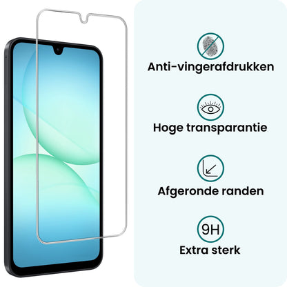 Forterra Samsung A17 Screenprotector Gehard Glas - Anti-kras