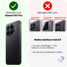 Forterra Xiaomi 15T Pro Hoesje Siliconen Backcover Lichtgewicht - Zwart