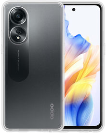 Forterra OPPO A58 Hoesje Siliconen Backcover Lichtgewicht - Transparant