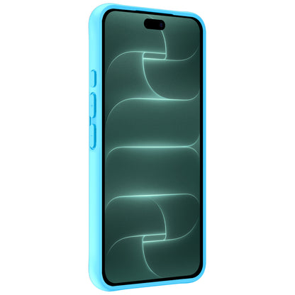 Forterra iPhone 18 Pro Max Hoesje Siliconen Backcover Lichtgewicht - Lichtblauw