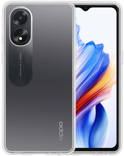 Forterra OPPO A38 Hoesje Siliconen Backcover Lichtgewicht - Transparant