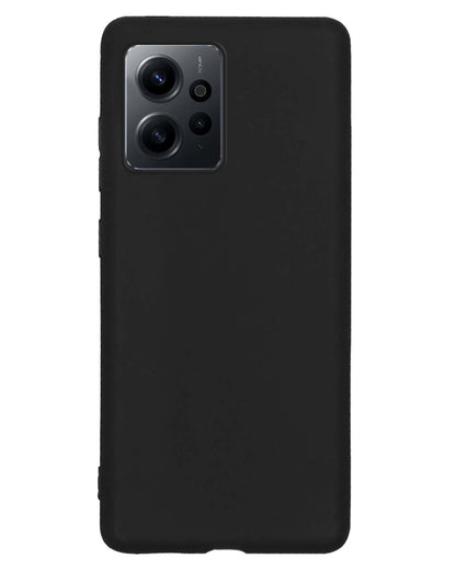 Forterra Xiaomi Redmi Note 12 4G Hoesje Siliconen Backcover Lichtgewicht - Zwart