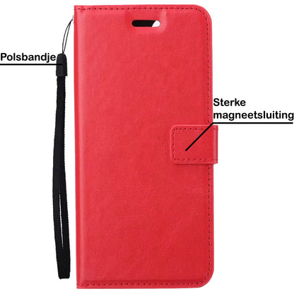 Forterra Samsung A53 Hoesje Bookcase Cover met Kaarthouder - Rood