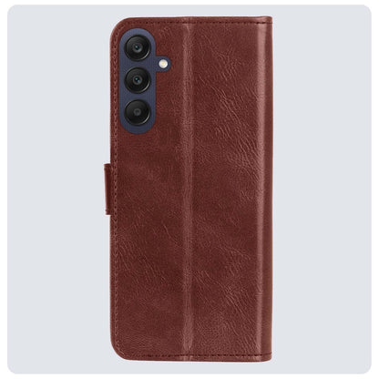 Forterra Samsung A25 Hoesje Bookcase Cover met Kaarthouder - Bruin