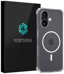 Forterra iPhone 17 Hoesje Geschikt voor Magsafe Backcover Shockproof - Transparant