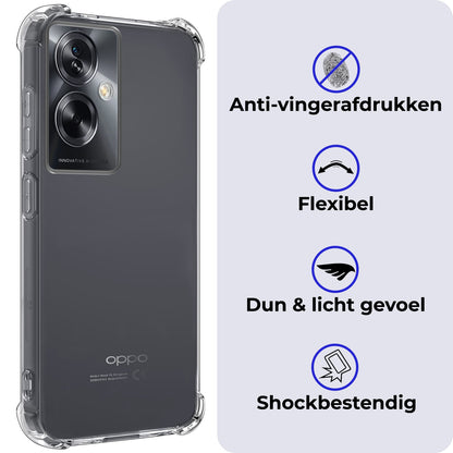 Forterra OPPO A79 Hoesje Shockproof Backcover Siliconen - Transparant