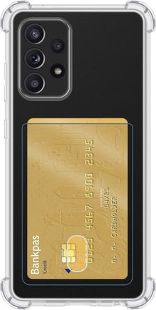 Forterra Samsung A52s Hoesje Kaarthouder Backcover Shockproof - Transparant