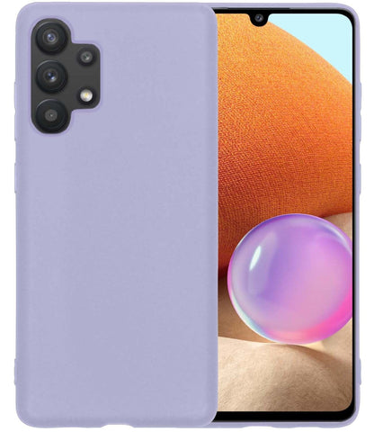 Forterra Samsung A32 4G Hoesje Siliconen Backcover Lichtgewicht - Lila