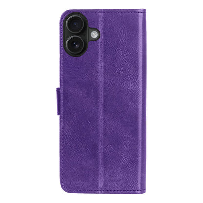 Forterra iPhone 16 Plus Hoesje Bookcase Cover met Kaarthouder - Paars