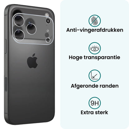 Forterra iPhone 17 Pro Camera Screenprotector Gehard Glas
