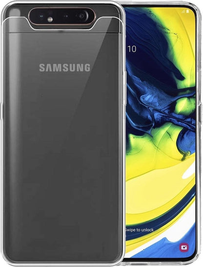 Forterra Samsung A80 Hoesje Siliconen Backcover Lichtgewicht - Transparant