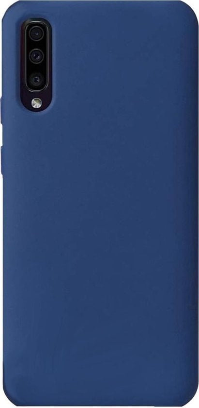 Forterra Samsung Galaxy A50 Hoesje Siliconen Backcover Lichtgewicht - Donkerblauw