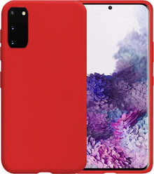 Forterra Samsung S20 Hoesje Siliconen Backcover Lichtgewicht - Rood