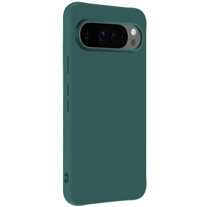Forterra Google Pixel 10 Pro XL Hoesje Siliconen Backcover Lichtgewicht - Donkergroen