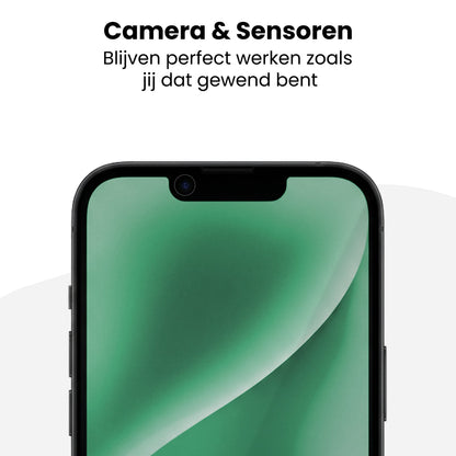 Forterra Privacy Screenprotector Geschikt voor Apple iPhone 14 - Met Installatie Kit - Privacy - Beschermglas - Flexibel Glas - Tempered Glass - Screen Protector