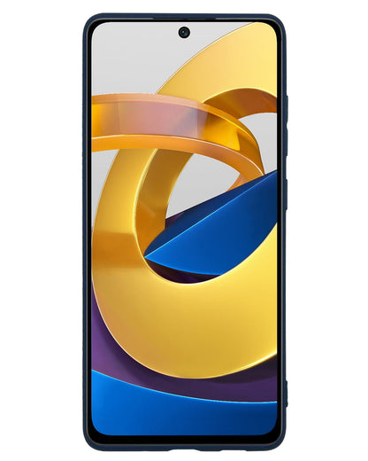 Forterra Xiaomi Poco M4 Pro 5G Hoesje Siliconen Backcover Lichtgewicht - Donkerblauw