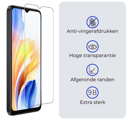 Forterra OPPO A38 Screenprotector Gehard Glas - Anti-kras