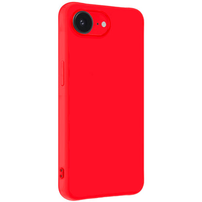Forterra iPhone 16e Hoesje Siliconen Backcover Lichtgewicht - Rood