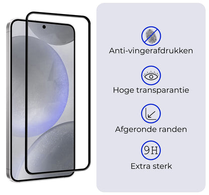 Forterra Samsung S24 Screenprotector Gehard Glas - Full Screen