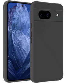 Forterra Google Pixel 8a Hoesje Siliconen Backcover Lichtgewicht - Zwart