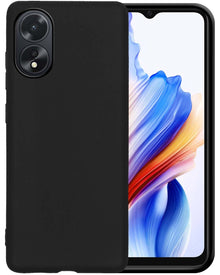 Forterra OPPO A38 Hoesje Siliconen Backcover Lichtgewicht - Zwart