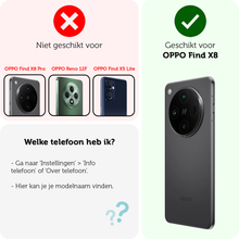 Forterra OPPO Find X8 Screenprotector Gehard Glas - Anti-kras