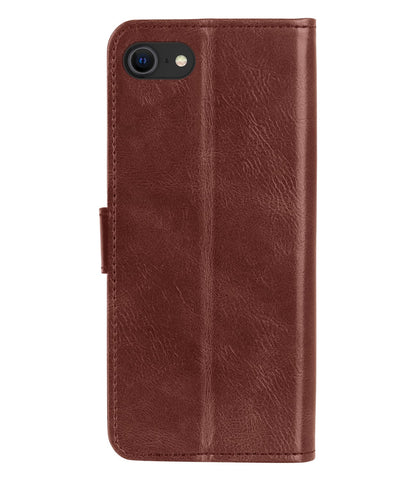 Forterra iPhone SE 2022 Hoesje Bookcase Cover met Kaarthouder - Bruin