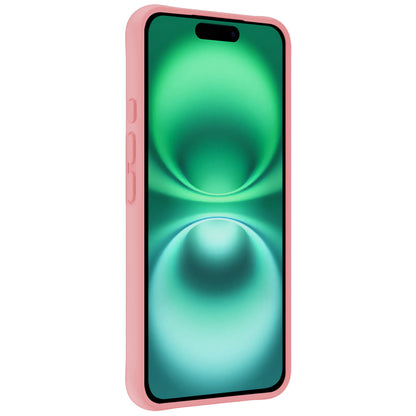 Forterra iPhone 16 Plus Hoesje Siliconen Backcover Lichtgewicht - Lichtroze