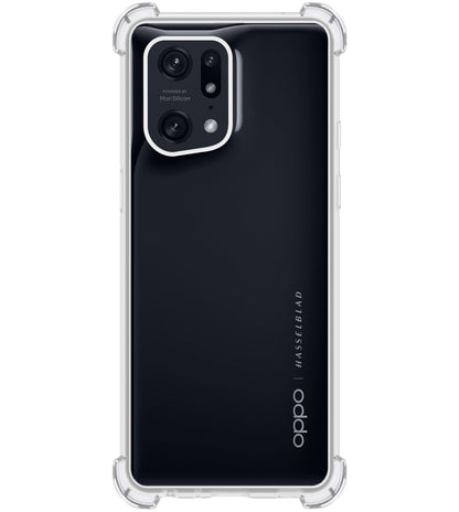 Forterra OPPO Find X5 Hoesje Shockproof Backcover Siliconen - Transparant