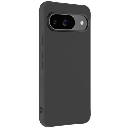 Forterra Google Pixel 9 Hoesje Siliconen Backcover Lichtgewicht - Zwart