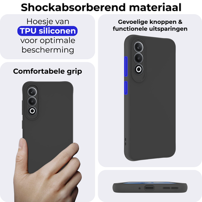Forterra OnePlus Nord CE 4 Hoesje Siliconen Backcover Lichtgewicht - Zwart