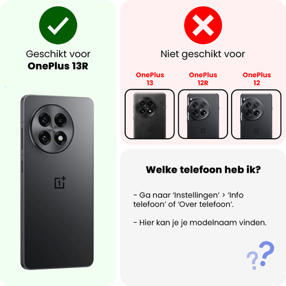 Forterra OnePlus 13R Hoesje Shockproof Backcover Siliconen - Transparant