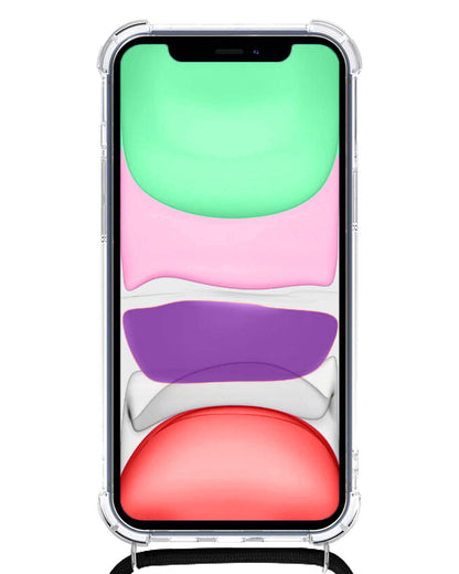 Forterra iPhone Xs Hoesje met Koord Backcover Shockproof - Transparant