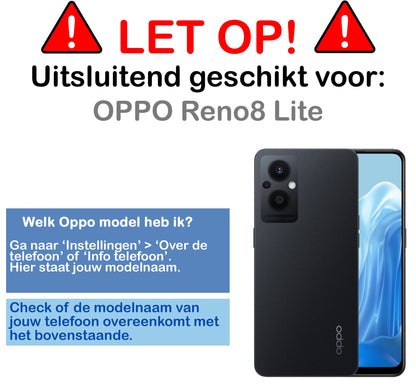 Forterra OPPO Reno 8 Lite Hoesje Siliconen Backcover Lichtgewicht - Transparant