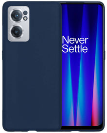 Forterra OnePlus Nord CE 2 Hoesje Siliconen Backcover Lichtgewicht - Donkerblauw