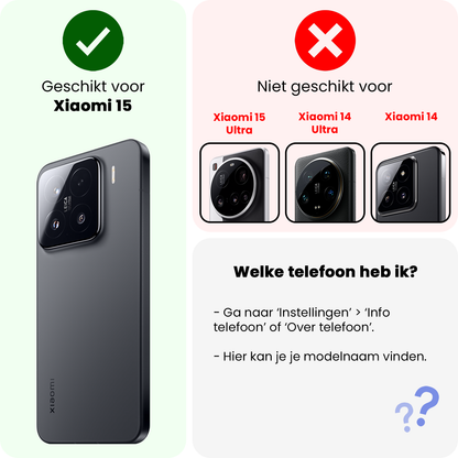 Forterra Xiaomi 15 Screenprotector Gehard Glas - Anti-kras