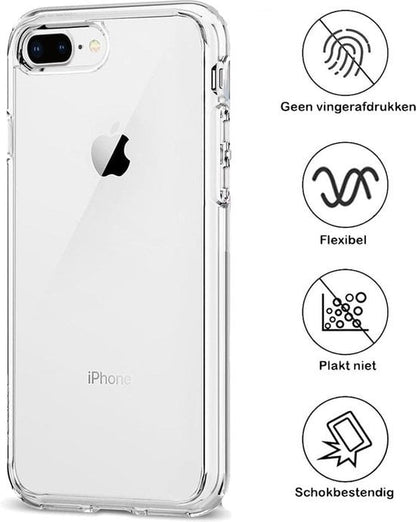 Forterra iPhone 7/8 Plus Hoesje Siliconen Backcover Lichtgewicht - Transparant