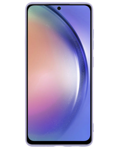 Forterra Samsung A54 Hoesje Siliconen Backcover Lichtgewicht - Lila