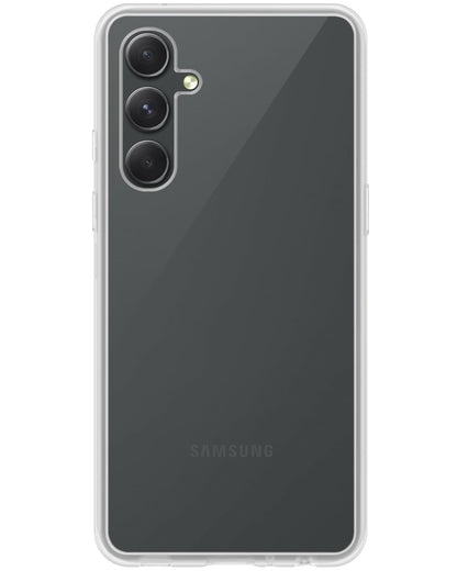 Forterra Samsung A34 Hoesje Siliconen Backcover Lichtgewicht - Transparant