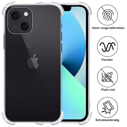 Forterra iPhone 14 Plus Hoesje Shockproof Backcover Siliconen - Transparant
