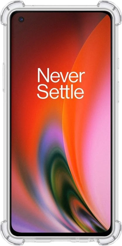 Forterra OnePlus Nord 2 Hoesje Shockproof Backcover Siliconen - Transparant