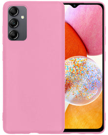 Forterra Samsung A14 Hoesje Siliconen Backcover Lichtgewicht - Roze