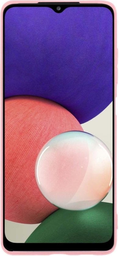 Forterra Samsung A22 5G Hoesje Siliconen Backcover Lichtgewicht - Lichtroze